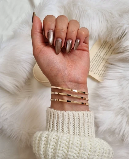 النگو ایینه ای مدل پهن ژوپینگ