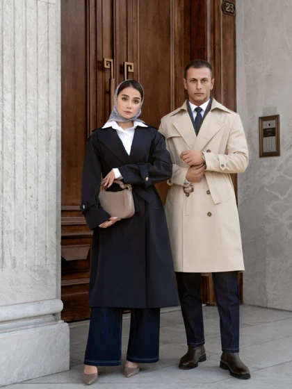 ترنچ کت کلاسیک کارلوتی کد r118