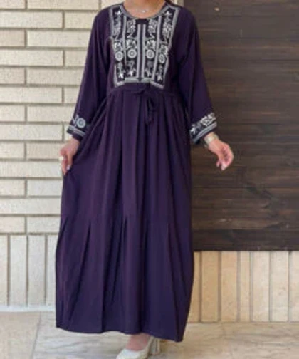 پیراهن مشکی محرمی نخی 6938