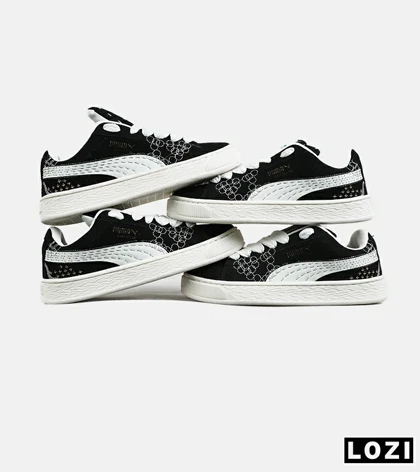 کفش کتانی ورزشی مشکی مردانه و زنانه PUMA suede XL مدل 7478