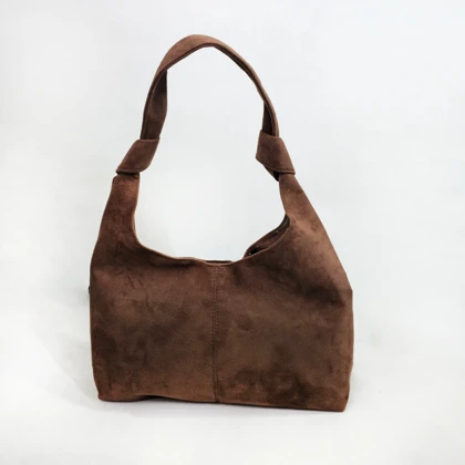 کیف دوشی زنانه جیر مدل گره‌ای دوتکه کد 9600