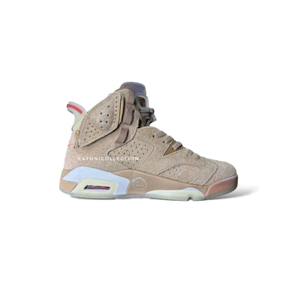 کتانی نایک ایر جردن 6 رترو تراویس اسکات کیفیت اورجینال Nike Air Jordan 6 Retro Travis Scott
