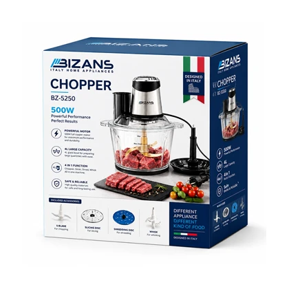 خردکن برقی 4 کاره بیزانس Bizans مدل BZ-5250