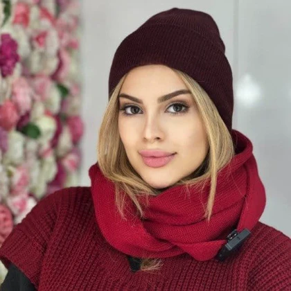 کلاه بافت ساده