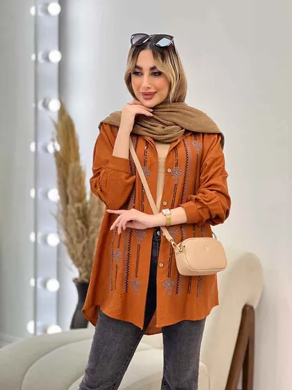شومیزی جلو پولک دوزی