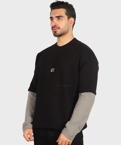 دورس مشکی مینیمال و آستین دولایه 1771