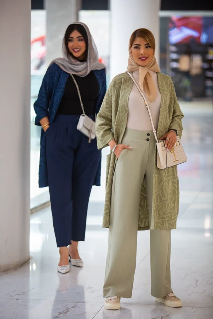 مانتو ژاکارد جیب هلال