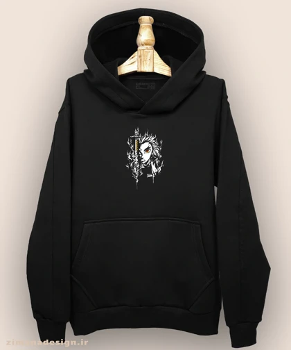 هودی مردانه و زنانه طرح شیطان کش شخصیت کیوجورو رنگوکو کد 903