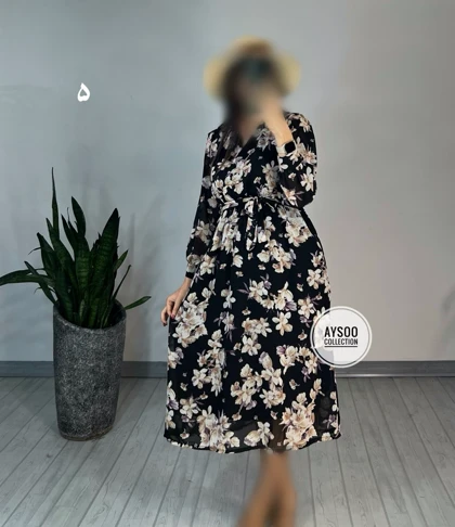 پیراهن حریر میدی41