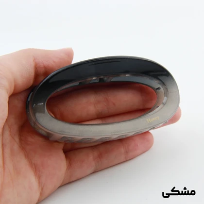 کلیپس دخترانه مدل بیضی دو رنگ