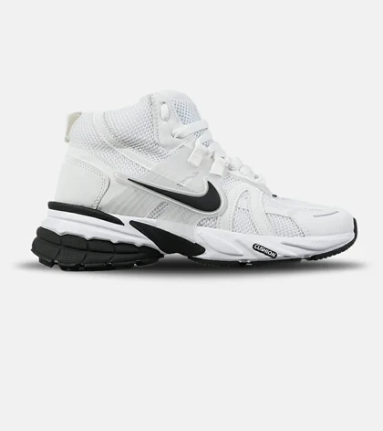 کفش کتانی ساق‌دار مردانه و زنانه سفید مشکی Nike cushlon مدل 7607