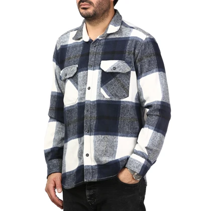 پیراهن آستین بلند پشمی ضخیم مردانه برند مد مدل 1410386