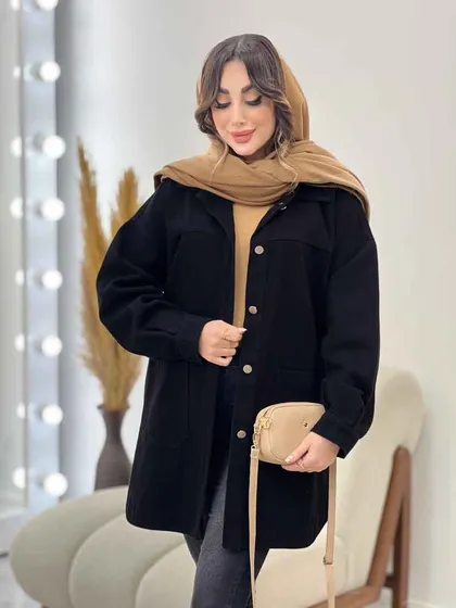 مانتو کتان دو جیب بنیتا