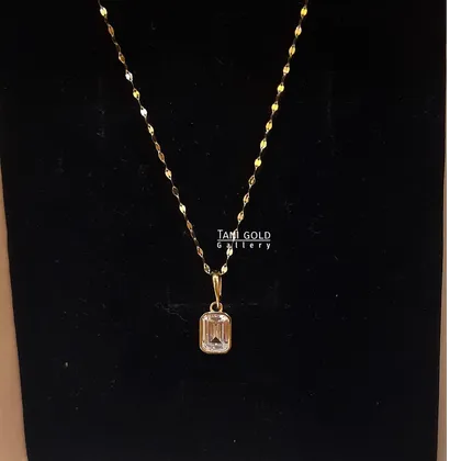 آویز مربع نگین‌دار-کد 258