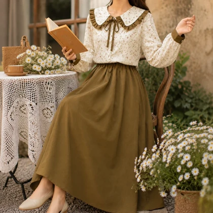 ست شومیز و دامن زنانه وارداتی