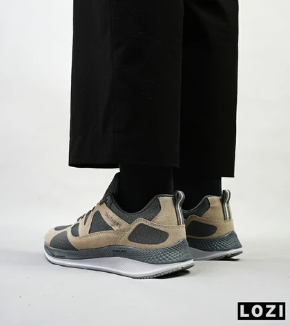 کفش کتانی طبی زنانه و مردانه طوسی کرم SKECHERS archfit v02