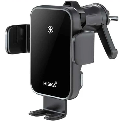 هولدر شارژر وایرلس خودرو هیسکا Hiska مدل HK-2355W توان 15 وات