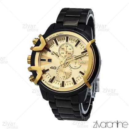 ساعت دیزل مردانه براوو مشکی صفحه طلایی 105975