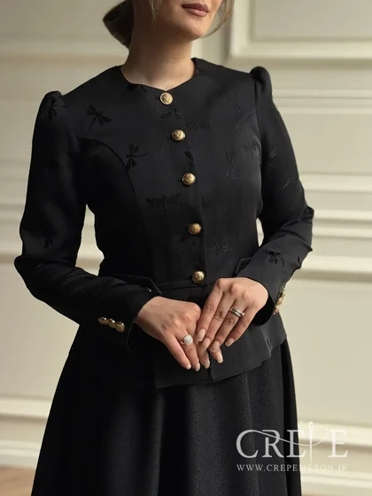 کت ژاکارد سنجاقک جانا