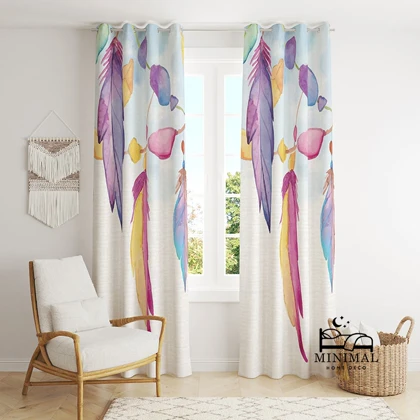 پرده اسپرت طرح پر مدل W4948