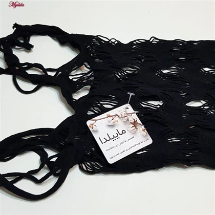 سرهمی فانتزی مدل فیشنت کد 4855-8575 رنگ مشکی