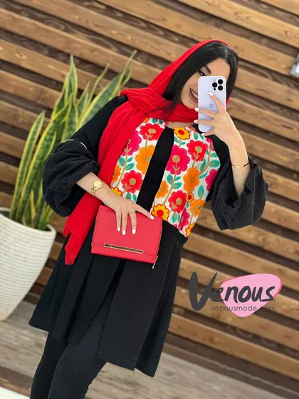 مانتو عروسکی بالا گلدوزی