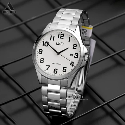 ساعت کیو اند کیو صفحه سفید Q&Q A480J204Y