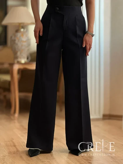 شلوار از بالا راسته پیله دار قد 110