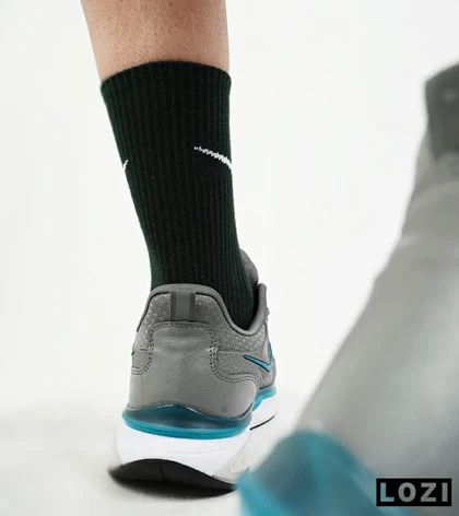 کفش کتانی مردانه طوسی سفید آبی Nike air max pluse