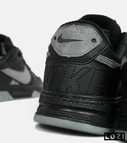 کفش کتانی بزرگ پا مشکی طوسی NIKE AIR FORCE
