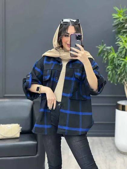 شکت چهارخونه آستین پاگن