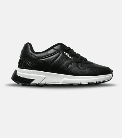 کفش مردانه و زنانه مشکی سفید PRADA مدل 8179