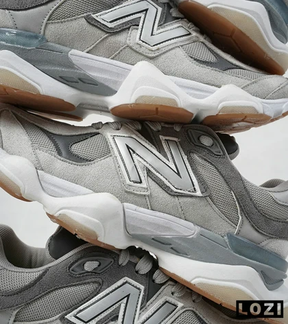 کفش کتانی تمام طوسی زیر سفید NEW BALANCE 9060