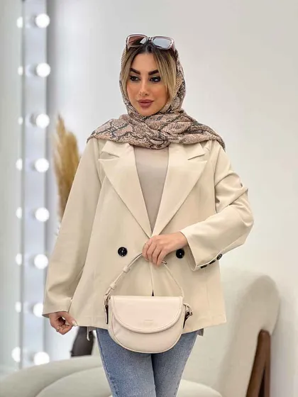 مانتو مازراتی دو دکمه بغل چاک