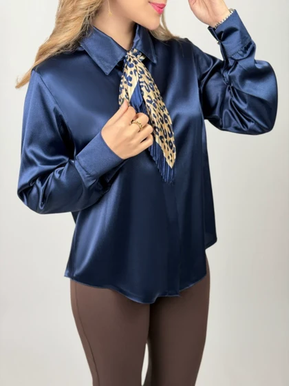 دستمال گردن پلیسه ابریشم(تحویل فوری)