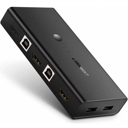 سوئیچ KVM دو پورت HDMI یوگرین UGREEN مدل CM200-50744