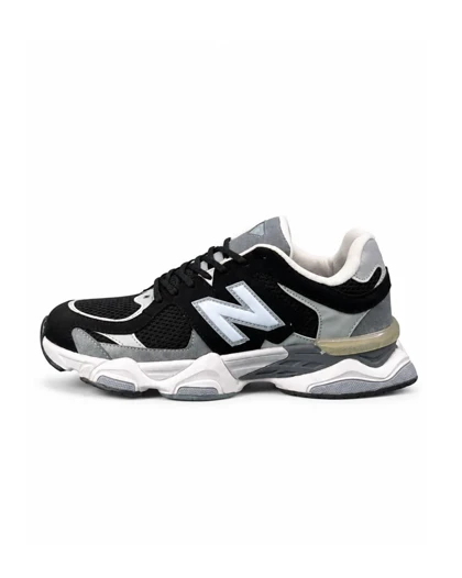 کفش کتانی بزرگ پا مدل نیوبالانس 9060 مشکی طوسی سفید New Balance 9060