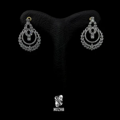 گوشواره جواهری نقره کدgn1025