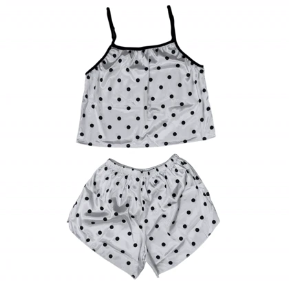 ست تاپ و شلوارک طرح خالدار 198