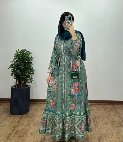 پیراهن بلند دکمه دار شرمیلا