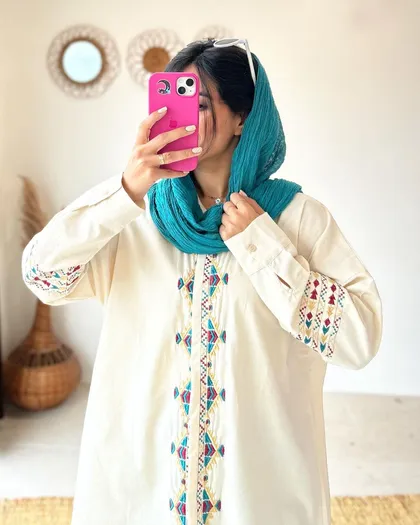 شومیز لینن غزال