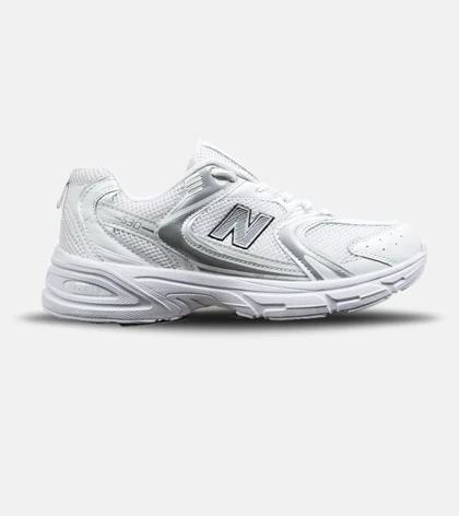 کفش کتانی زنانه و مردانه سفید طوسی NEW BALANCE 530