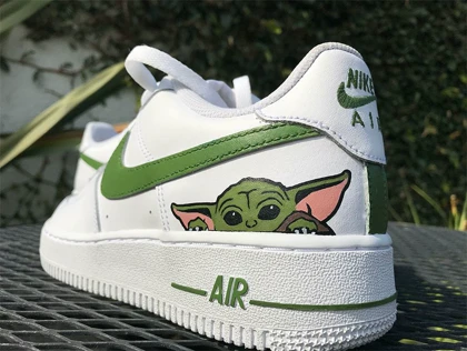 کفش اسپرت نایک ایرفورس مدل air force طرح Baby Yoda nike کد 143194