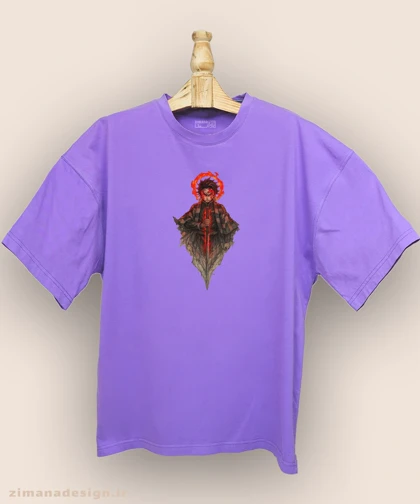 تیشرت لش مردانه و زنانه طرح شیطان کش شخصیت تانجیرو کد 939