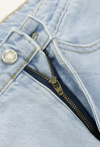 شلوار جین نیم بگ استریت کد1004727