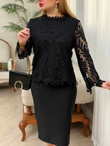 شومیز دانتل برگ 3957