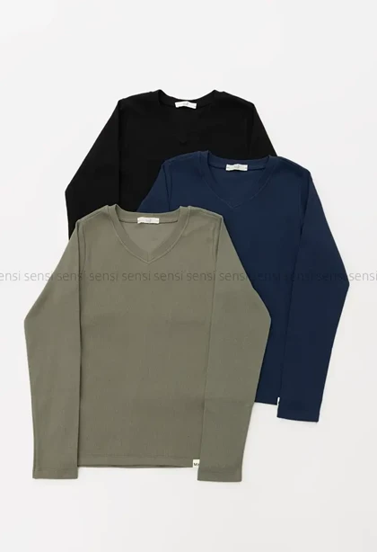 بلوز آستین بلندکبریتی کد1004555