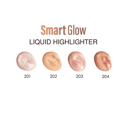 هایلایتر صورت مایع درخشان‌کننده گلدن رز مدل Liquid Glow حجم 13.5 میلی‌لیتر (شماره 201 تا 204)