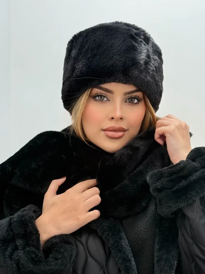ست کلاه و شال روسی وارداتی