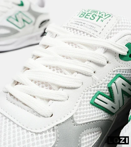 کفش کتانی مردانه سفید سبز NEW BALANCE yg niubailun مدل 4703